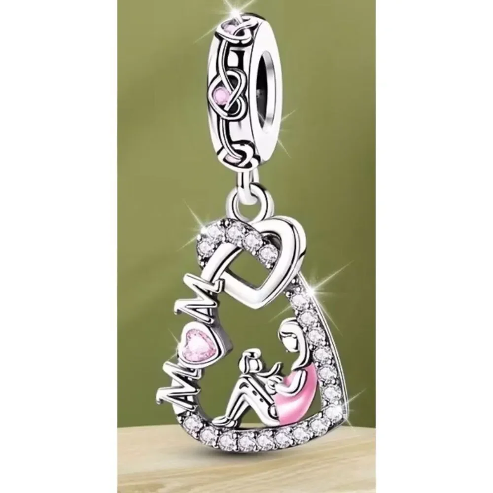 Mom Daughter Charm Bracelet